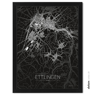 Stadtplan Poster Karte Ettligen